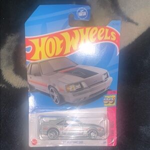 Mattel Hot Wheels Ford Mustang SVO - Silver and Black
